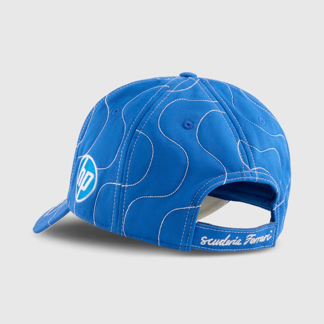 2025 Ferrari Monza Special Edition Blue Hat, 24 Year Leclerc 16 Hat, 25 Year Chinese GP Hat