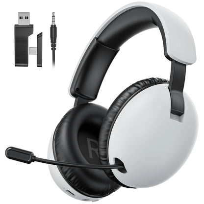 Acincai BL500 Wireless Gaming Headset with Mic, Bluetooth Gaming Headphones for PS5 PS4 PC, Noise Cancelling Wireless Headset with 50mm Drivers
