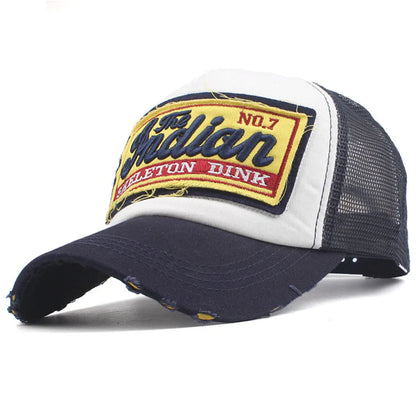 Streetwear-Dad-Baseballcap mit Buchstabenstickerei und Mesh, modische Snapback-Cap, Hip-Hop, Outdoor, Y2K, Trucker-Hut, Gorras F2719 für Damen und Herren