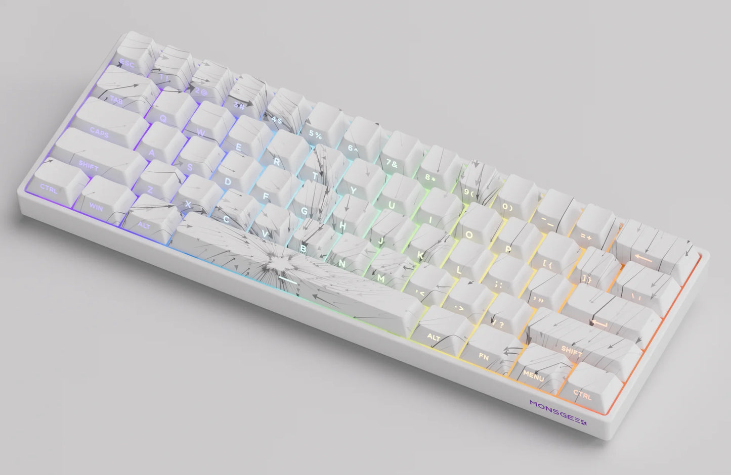 Akko MonsGeek FUN60 Magnetic Switch Mechanical Keyboard 60% Gaming Keyboard with Rapid Trigger 0.01mm, 8K Polling Rate, ARGB, Custom Mechanical Keyboard