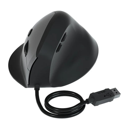 Wired Right Hand Vertical RGB Ergonomic Gaming Mouse, USB Optical Ergonomic Mouse with 3200 DPI, Vertical Wired Mouse for PC, Laptop & Computer