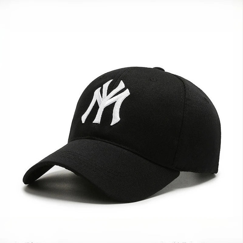 Modebaseballkasketter i bomuld med broderede bogstaver, justerbar, unisex, hiphop, trucker-kasket, afslappet snapback-kasket, udendørs sport, hverdags-kasket