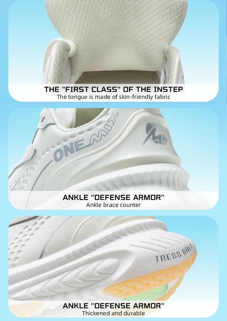 ONEMIX Scarpe da corsa invernali da allenamento per uomo Scarpe sportive in pelle calde e resistenti all’usura Scarpe da jogging da donna Scarpe da passeggio