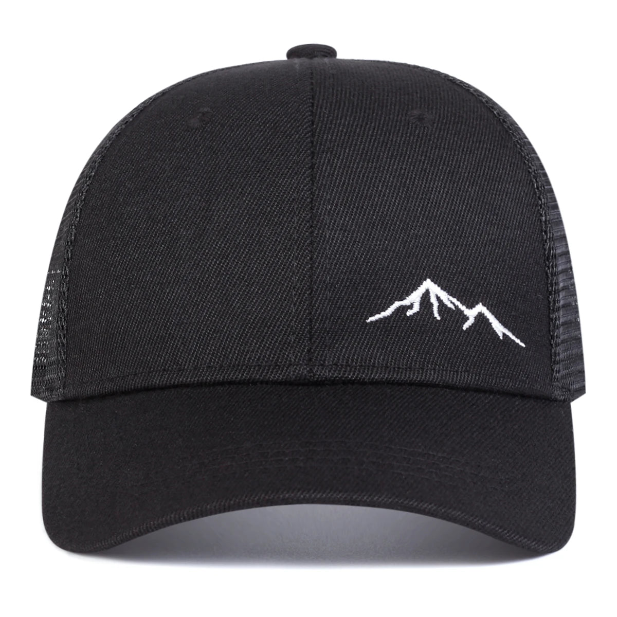 Unisex Minimalist Mountain Embroidery Baseball Net Caps Spring and Summer Outdoor Adjustable Casual Hats Sunscreen Hat