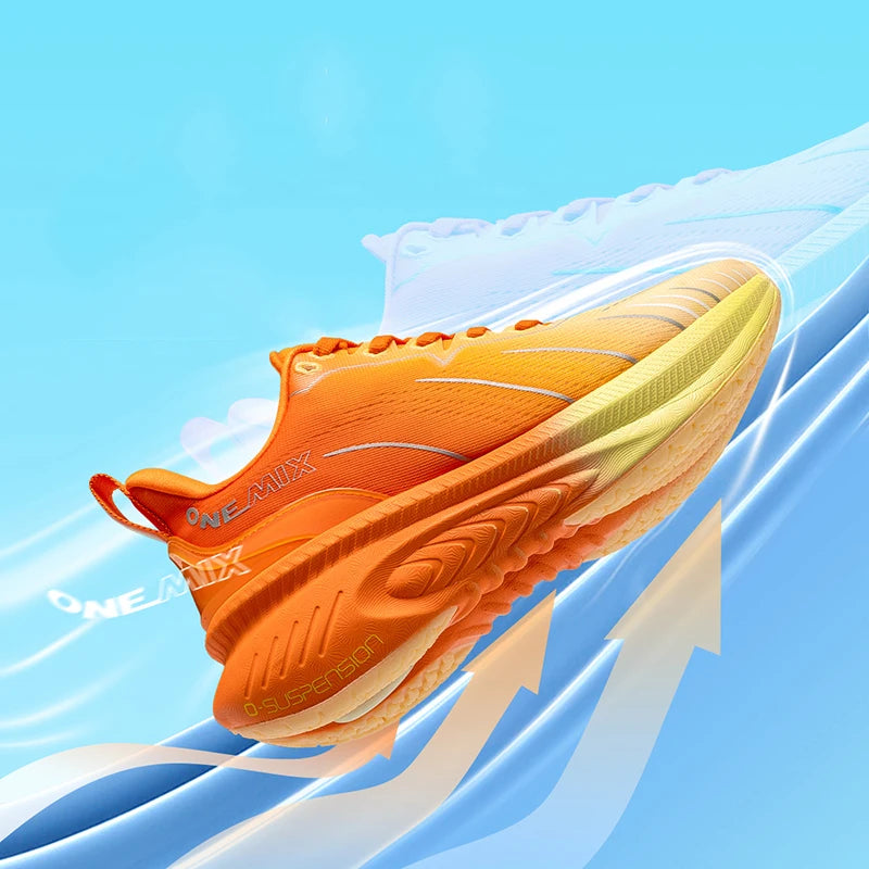 ONEMIX Neue Laufschuhe mit Top-Dämpfung für Herren – Sportschuhe für Training und Outdoor – rutschfeste, strapazierfähige Sneaker für Herren