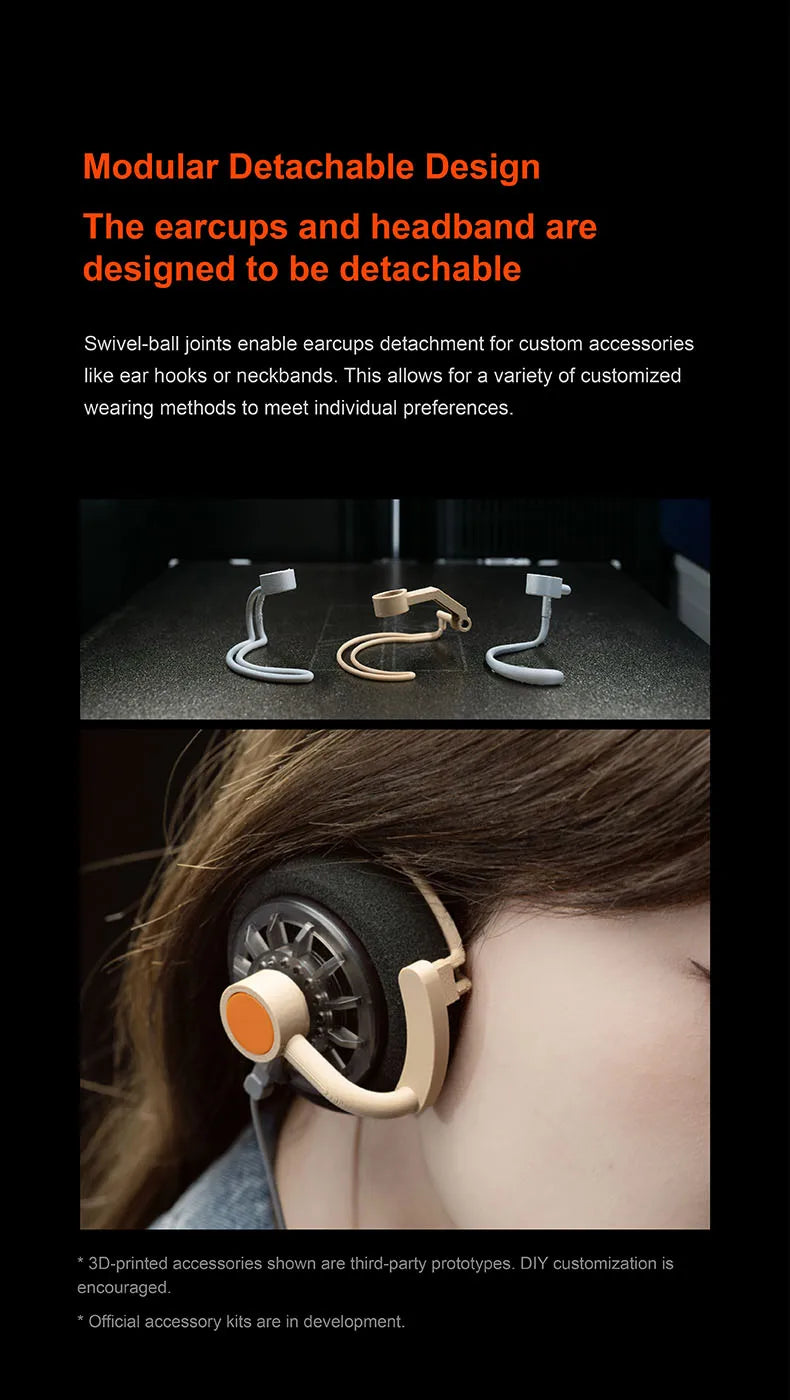 MOONDROP OLD FASHIONED On-Ear Headphones 40mm Dynamic Driver Wired Headphones with 3.5mm Plug, HiFi Audio Headset with Volume Control