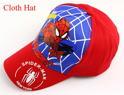 Figurka z anime Marvela Spider-Man – czapka z daszkiem z motywem kreskówkowym, bawełna i poliester, czapka z daszkiem dla chłopców i dziewcząt, akcesoria do nakryć głowy, prezent urodzinowy dla dzieci