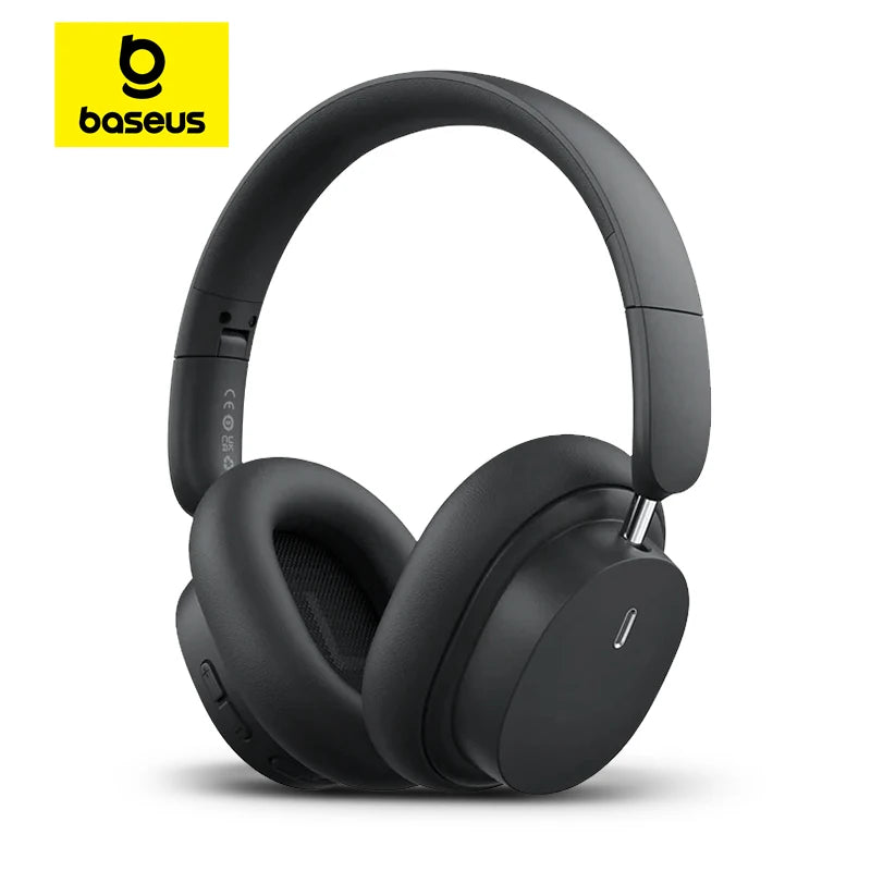 Baseus Bowie D05 Bluetooth 5.3 Wireless Headphones with 40mm HiFi Driver, 70H Battery Life, Spatial Audio, Foldable Over-Ear Headset