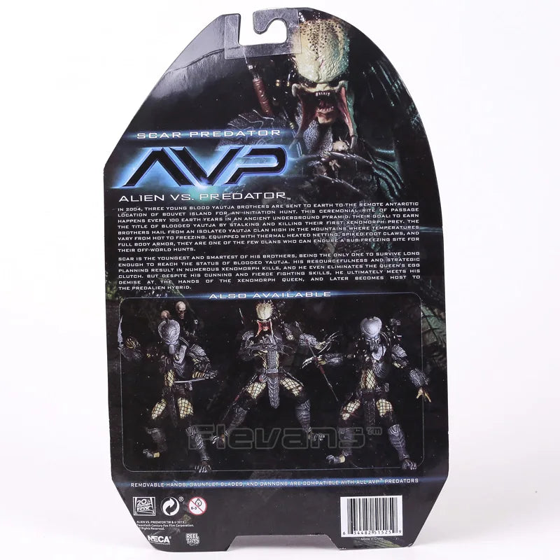 NECA AVP Alien vs. Predator Chopper Celtic Scar Predator 7" Action Figure Joint Movable Model Toy