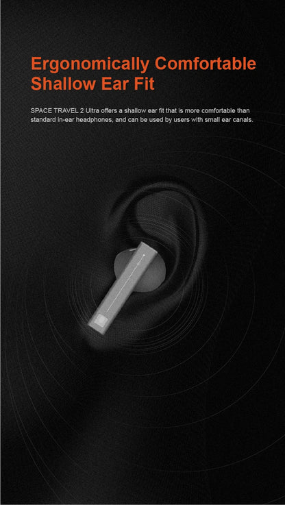 MOONDROP Space Travel 2 ULTRA TWS Bluetooth Earphones with ANC, LDAC Hi-Res Audio, Bluetooth 6.0, 55ms Low Latency Gaming Earbuds