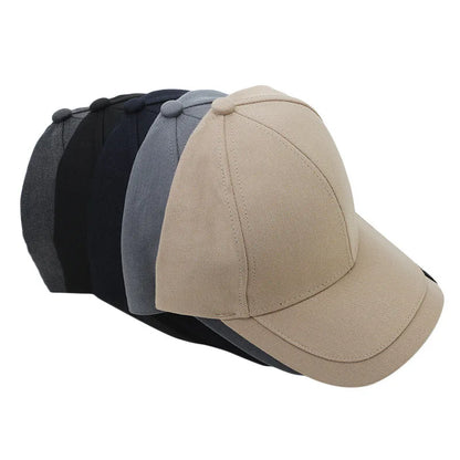 Snel drogende zonnepet voor dames, casual sportpet voor heren, grote maat baseballpet, 60-65 cm, verstelbare zonneklep, pet met klep