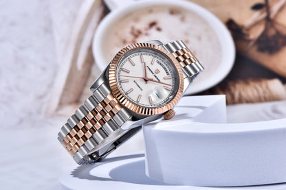 PAGANI DESIGN Men's Watches 2026 New Enamel Dial DD36 Automatic Watch Men Business Waterproof Mechanical Wristwatch For Men Gift