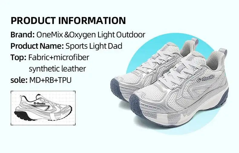 ONEMIX Baskets légères pour homme avec amorti, chaussures de sport et de course à amorti, chaussures décontractées pour femme, souples et élastiques 25216