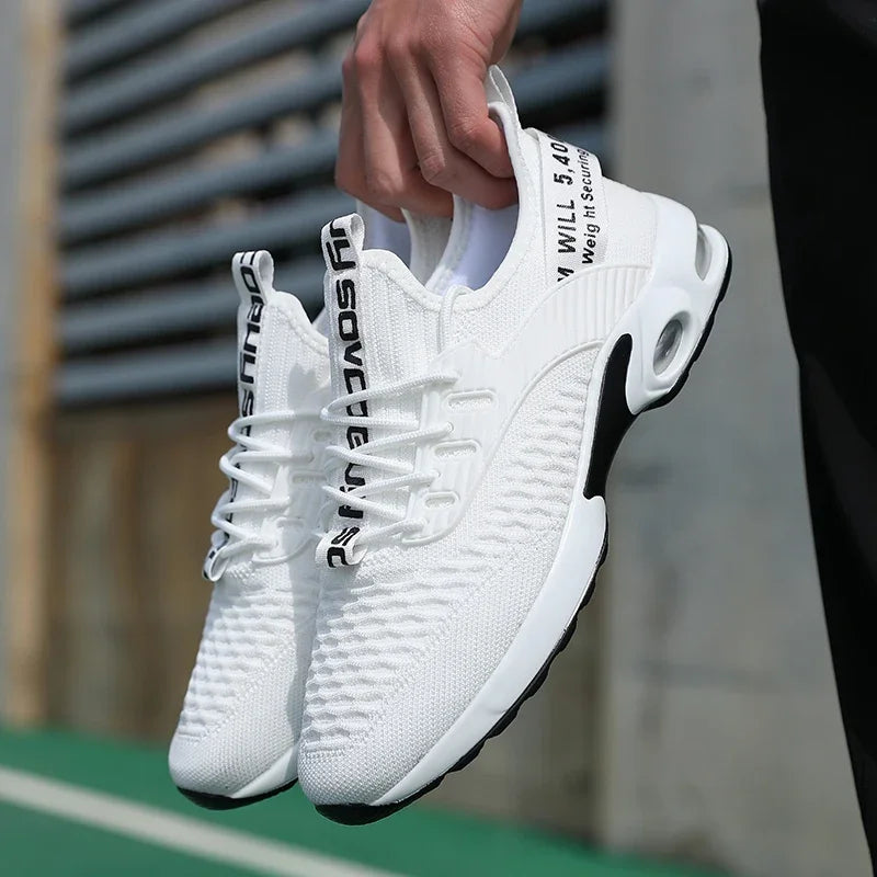 Summer Men's Mesh Casual Sports Shoes Spring and Summer Tennis Lightweight Walking Black Sneakers 2025 Hot Selling Item