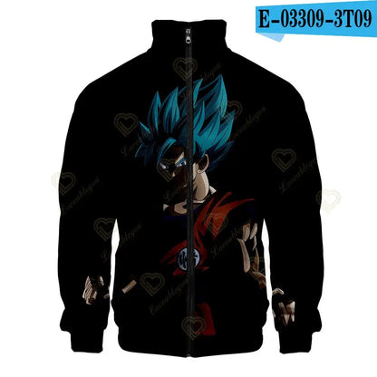 Dragon Ball 3D Print Zipper Hoodie Cool Fashion Men/Women/Kids Long Sleeve Hoodies Sweatshirt Casual Cosplay Jacket Clothes, Produit gaming premium Fraquane