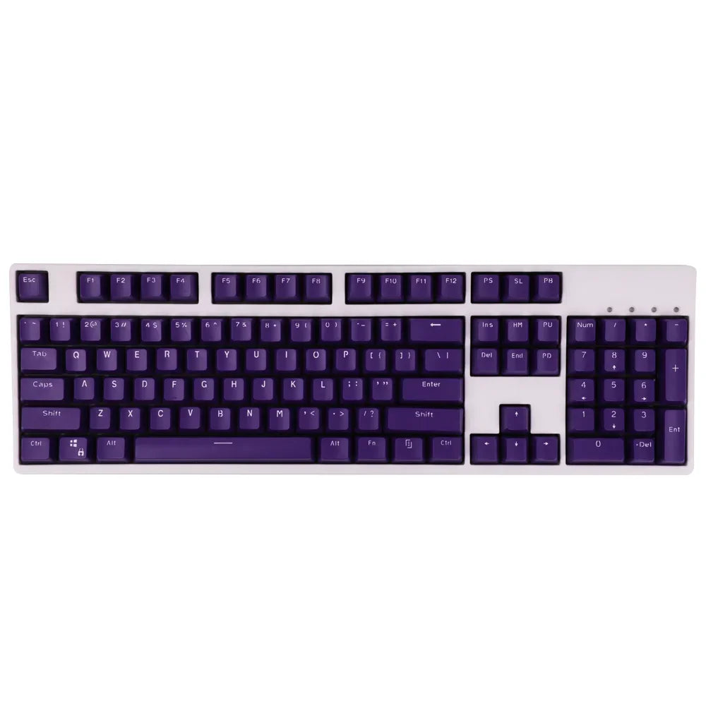 104 Keys ABS Keycaps Purple OEM Profile Height Suit for Mechanical Keyboard 61 87 104 Keyboard Anne Pro 2 GK61 SK61 PC Gamer