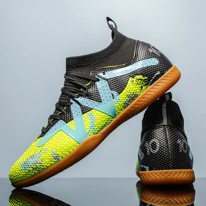 Scarpe da calcio da interno professionali da uomo con suola piatta; scarpe da allenamento resistenti e comode per adulti; scarpe da calcio antiscivolo per adolescenti