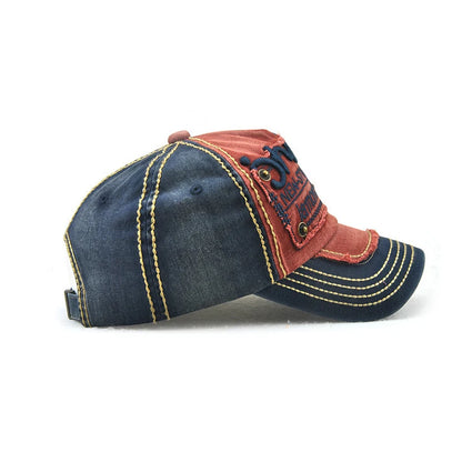 Gorra de béisbol de moda, deportiva, para actividades al aire libre, informal, gorra para el sol, gorras de hip hop, talla única, ajustable, unisex, con remache y parche de puño