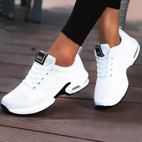 Femmes plate-forme espadrilles décontractées chaussures maille respirant chaussures de course gros sport d'été Tenis chaussures 2024 luxe vulcaniser chaussures
