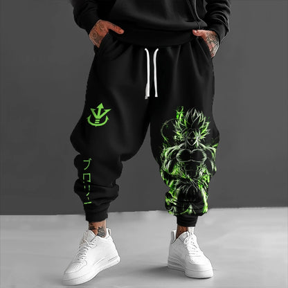 2026 Pantalon de survêtement d'été tendance pour homme, imprimé Dragon Ball Z (anime japonais) avec Majin Buu, style Harajuku Y2K, streetwear, leggings d'extérieur