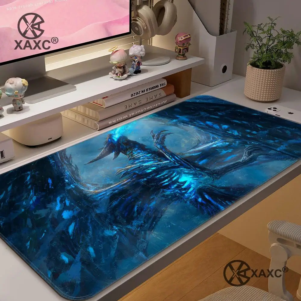 Lich King World Of Warcraft XAXC Mouse Pad large keyboard mouse desk pad non-slip rubber gaming mouse pad laptop mouse carpet