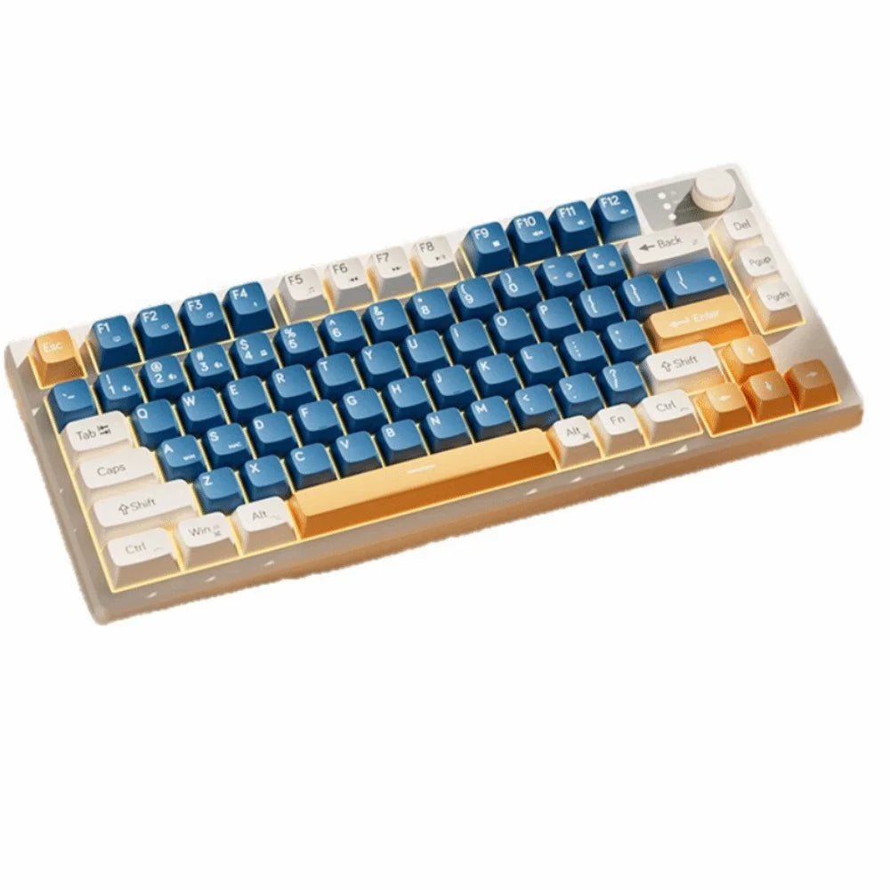 Wired Connection Gaming Mechanical Keyboard Compact Layout 75 Layout Mechanical Feel Keyboard Ultra-Quiet
