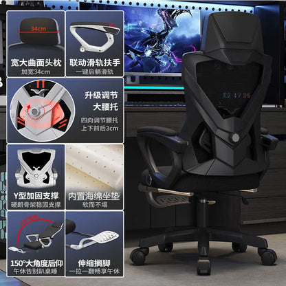 MDNG Ergonomic Office Chair Mesh Swivel Gaming Chair with Comfortable Reclining Design, Executive Desk Chair for Home Office & Study