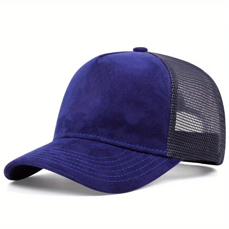 Sommer-baseballkasket i mesh til kvinder og mænd med bogstavpatch, snapback-kasket, afslappet, åndbar, unisex, street, hiphop, trucker-kasketter