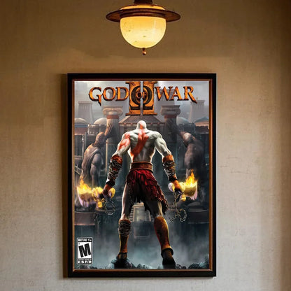 Poster HD Art  Wall  Home Living Room Bedroom Bar G-God O-Of W-War Game Aesthetic Decoration Gift Canvas