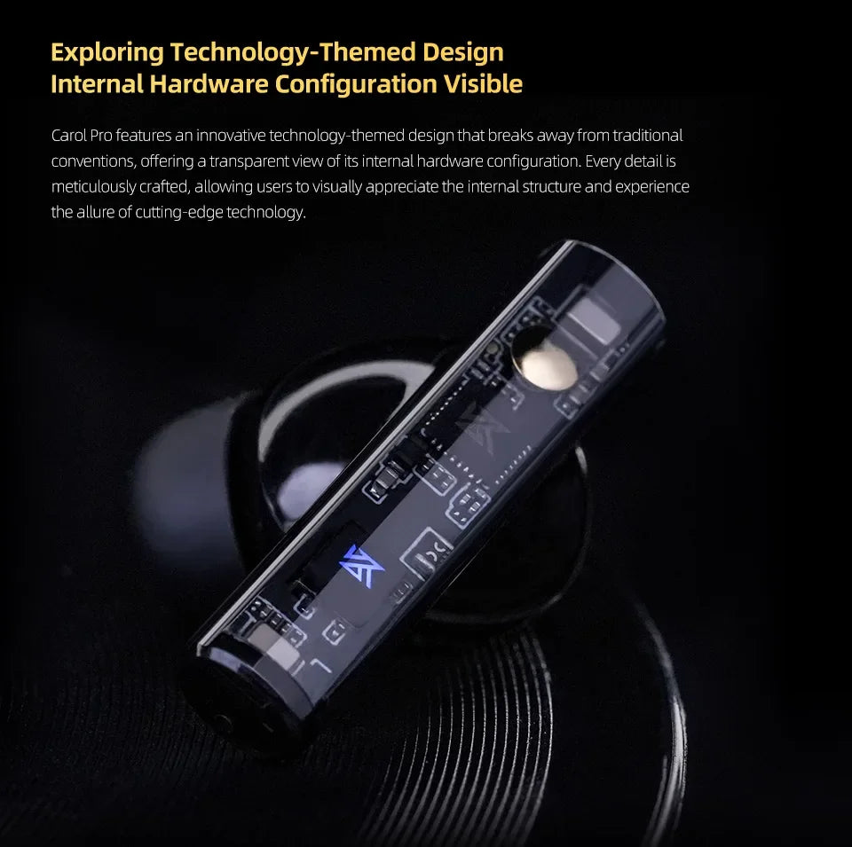 KZ Carol Pro TWS Bluetooth 5.4 Earphone 6 MIC Active Noise Canceling True Wireless in-Ear Earbuds Hifi Game Music Headphone