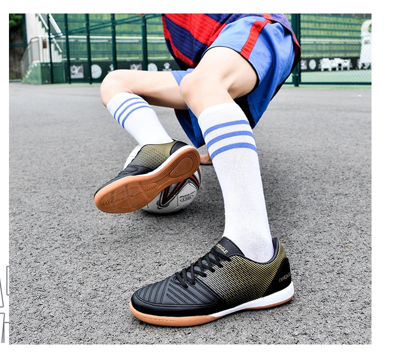 Scarpe da calcio indoor da uomo, scarpe da futsal professionali, scarpe da calcio da uomo antiscivolo, scarpe da calcio originali per campi in dura, Chuteira Society Futebol