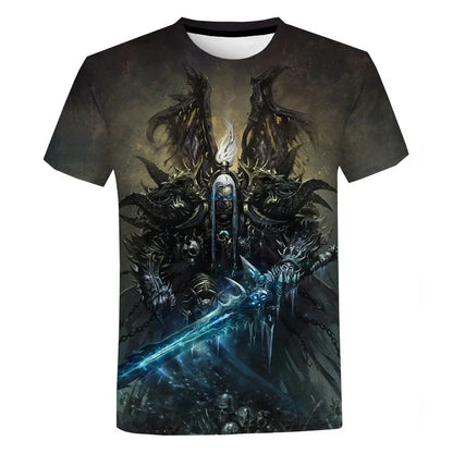 2024 New Game T-shirt World Of Warcraft 3D Printed Men Women Fashion Casual Streetwear T Shirt Harajuku Oversized Tees Tops