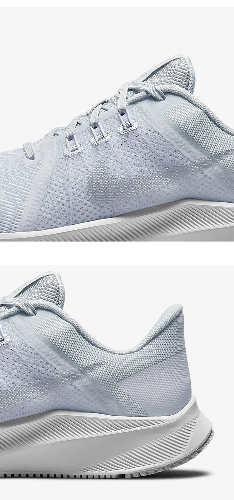 Nike Authentic Quest 4 Γυναικεία αθλητικά παπούτσια τρεξίματος χαμηλού προφίλ με αναπνευστικό υλικό DA1106-100