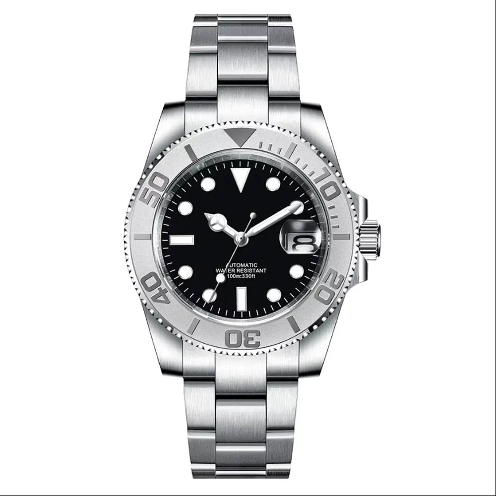 DIY Custom Automatic Watch Logo For Man High Quality NH35 Diving Mechanical Watches Sapphire Waterproof Ceramic Bezel 120 Click