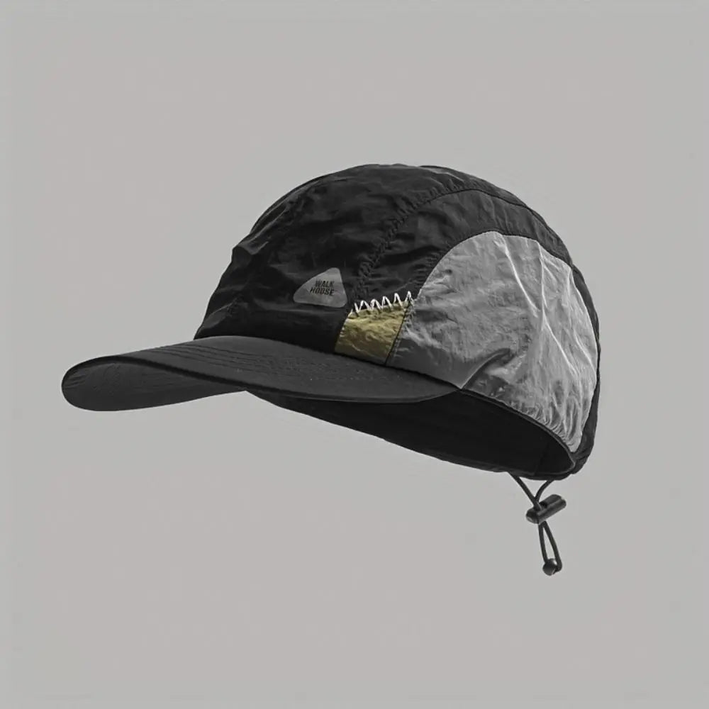 Color Matching Baseball Cap Flat-brimmed Breathable Quick-drying Hat Drawstring Summer Thin Sun Protection Caps Hiking Hats