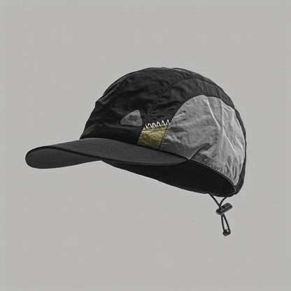 Color Matching Baseball Cap Flat-brimmed Breathable Quick-drying Hat Drawstring Summer Thin Sun Protection Caps Hiking Hats