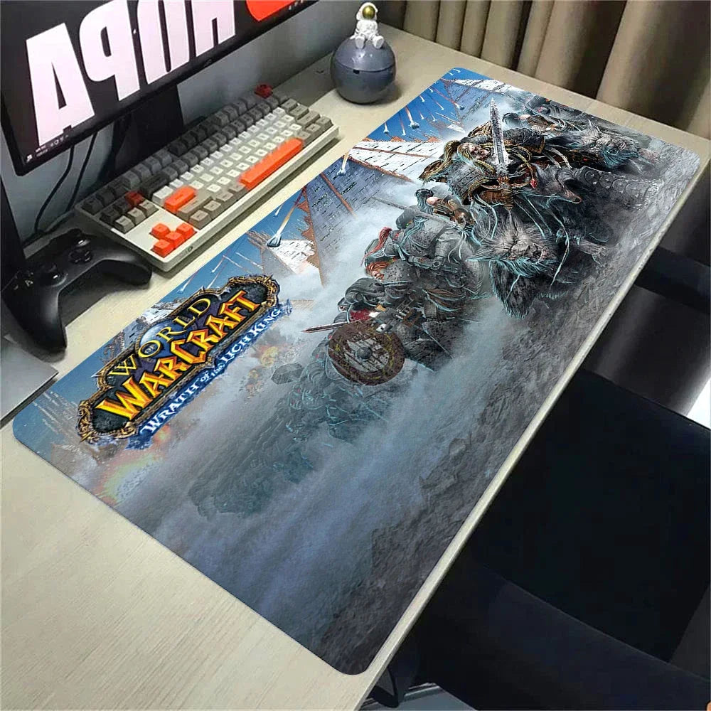 Natural Horde Alliance Mouse Pad Rubber Large Computer Desk Keyboard Mat HD World Of Warcraft Gaming Mousepad Speed Locking Edge