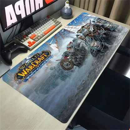 Natural Horde Alliance Mouse Pad Rubber Large Computer Desk Keyboard Mat HD World Of Warcraft Gaming Mousepad Speed Locking Edge