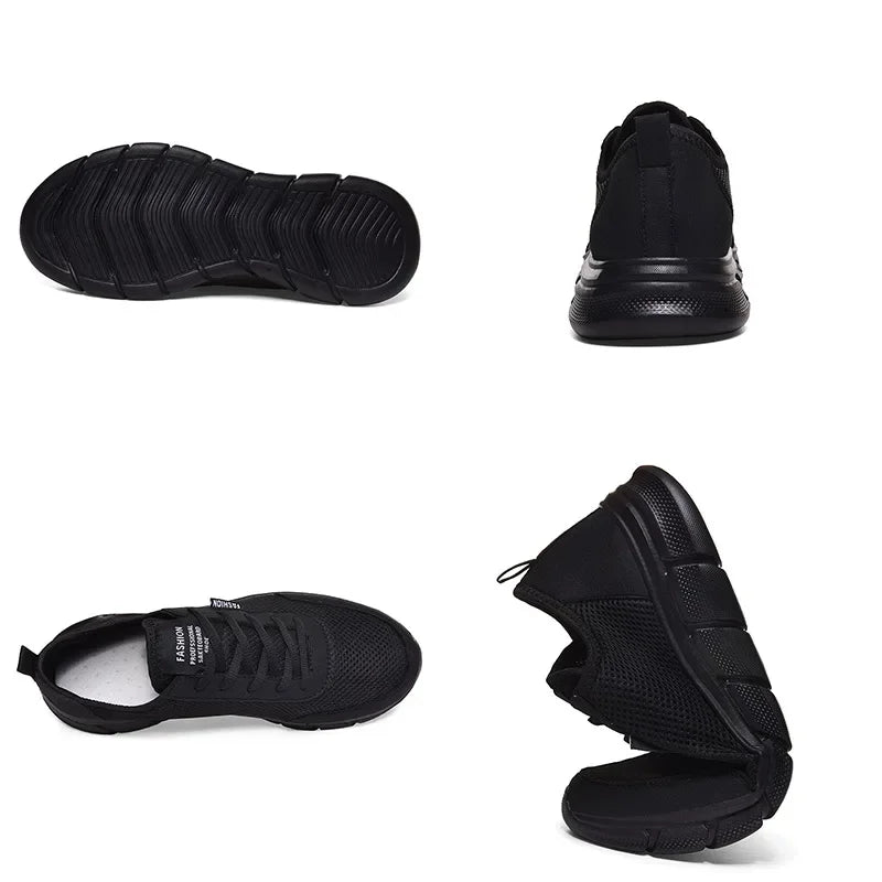 Mesh-herresko, snøresko, casual sko, herresneakers, åndbart, letvægtsfodtøj, komfortable sportssko, Zapatillas Hombre