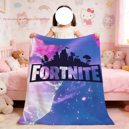 F-Fortnite deka s logotipom igre, mekana deka za piknik, krevet, kauč, dom i spavaću sobu, udobna, topla i komforna