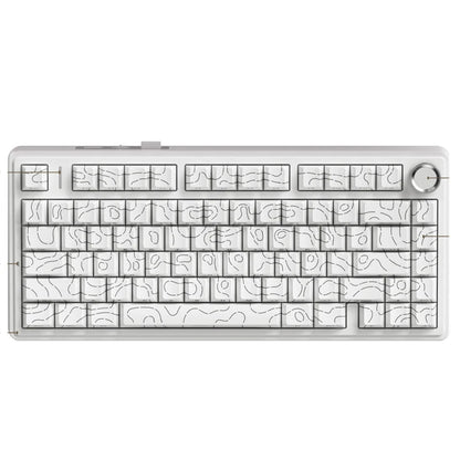 AULA F75/F75 MAX Gaming Mechanical Keyboard 2.4G Wireless/BT/Wired Keyboard 75% 81 Key Hot-Swap RGB Contour Line Office Keyboard