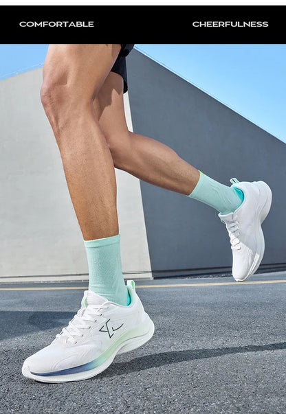 XTEP Running Shoes Men's 2025 Summer Mesh Breathable Comfortable Wear-Resistant Sports Shoes Commuting Casual Shoes 875319110025