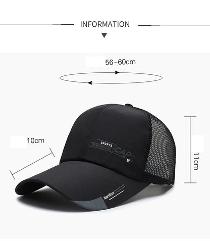 Chapeau de pêcheur coréen pour homme, en maille respirante, à séchage rapide, pour l'été