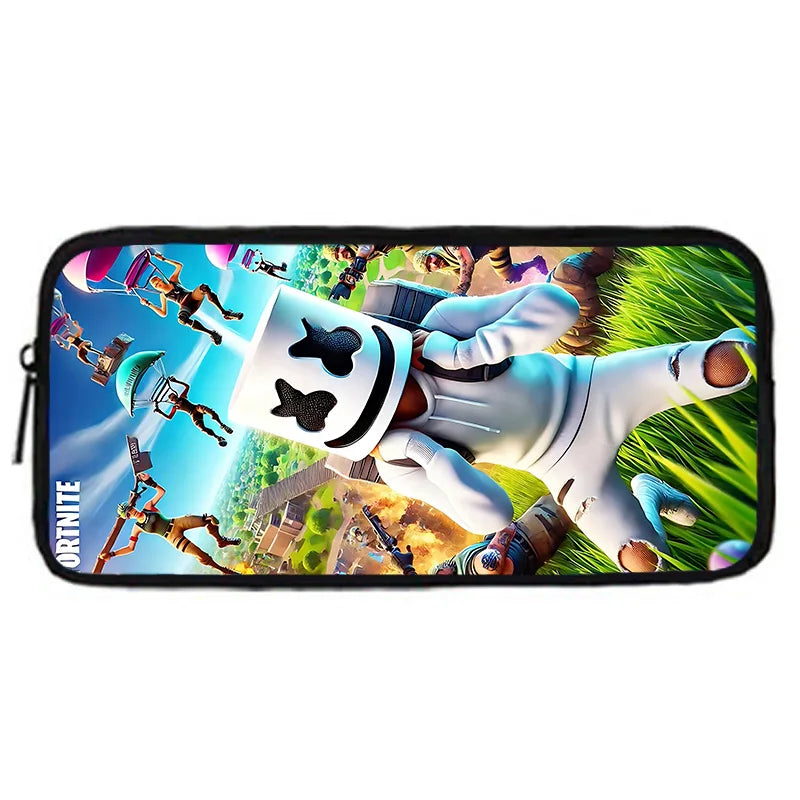Mochila Escolar Infantil com Lancheira e Estojo, Design de Jogo Popular F-FortniteS, Mochila Escolar para Rapazes e Raparigas, Presente Ideal