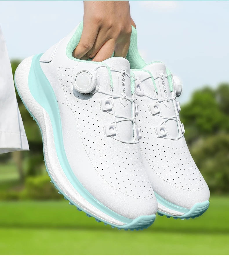 PGM Women Golf Shoes Summer Heat Dissipation Breathable Holes High Elasticity Height Outdoor Sports Sneakers XZ430