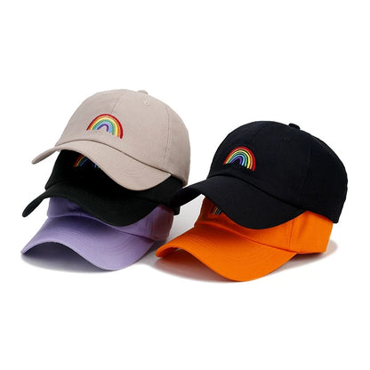 Unisex Baseball Cap Rainbow Embroidery Sports Hats Fashion Hat Cap For Men Women Streetwear Dad Hats