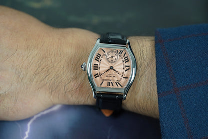 FARASUTE 36mm Retro Hangzhou Customized Manual Mechanical Movement Wristwatches Sapphire 5Bar Waterproof Watch Men reloj hombre