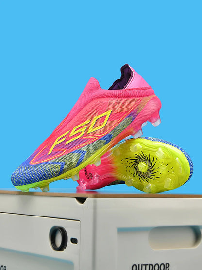 Botas de fútbol para hombre New Society para césped, tenis deportivos para adulto, transpirables y ultraligeras, zapatillas de fútbol para exteriores