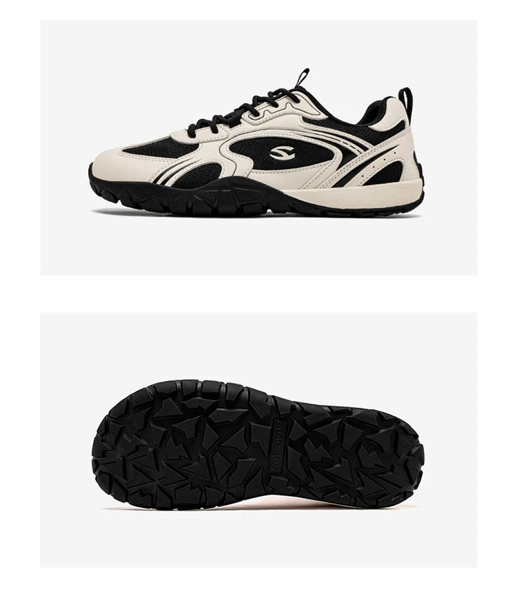 HOBIBEAR Chaussures minimalistes rétro à bout large pour hommes et femmes, idéales pour la marche, la randonnée et la course à pied