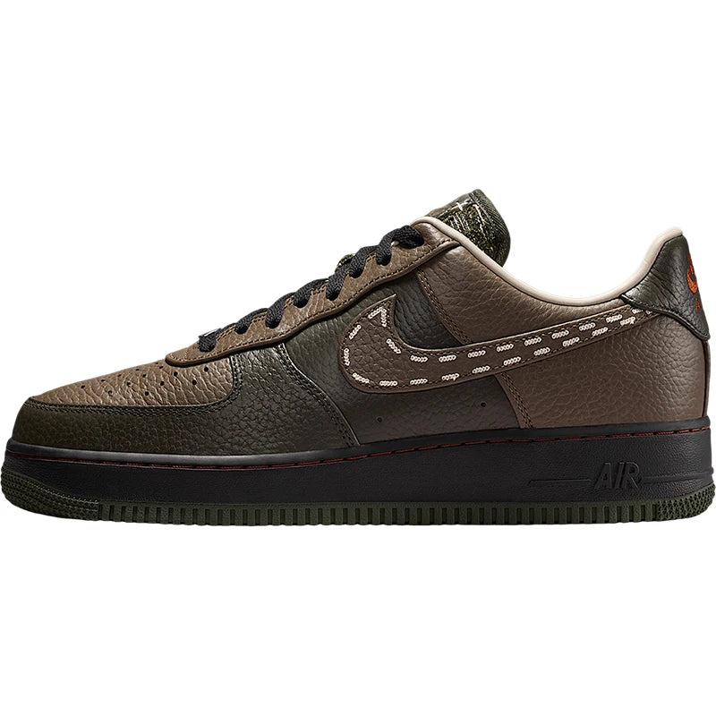 Oryginalne jesienne męskie buty codzienne Nike z niską cholewką i sznurowaniem, odporne na zużycie, model IQ1122-320